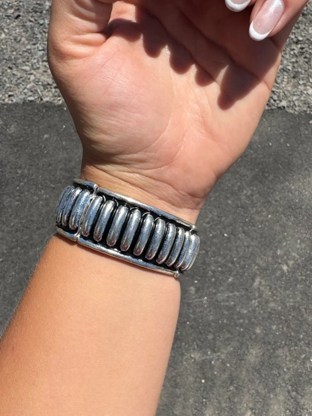Silver Stretch Band for a Apple watch